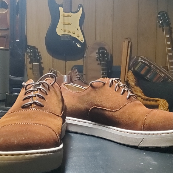 Magnanni suede shoes